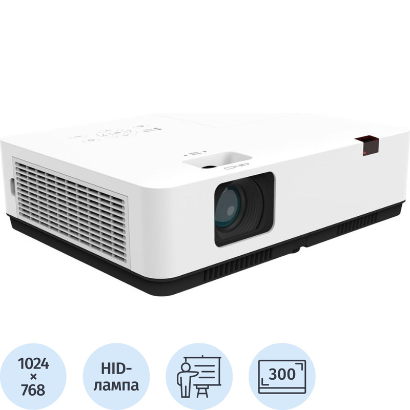 Изображение товара Проектор Diello DL-M467X 4K, 3LCD, портативный, HDMI USB VGA белый