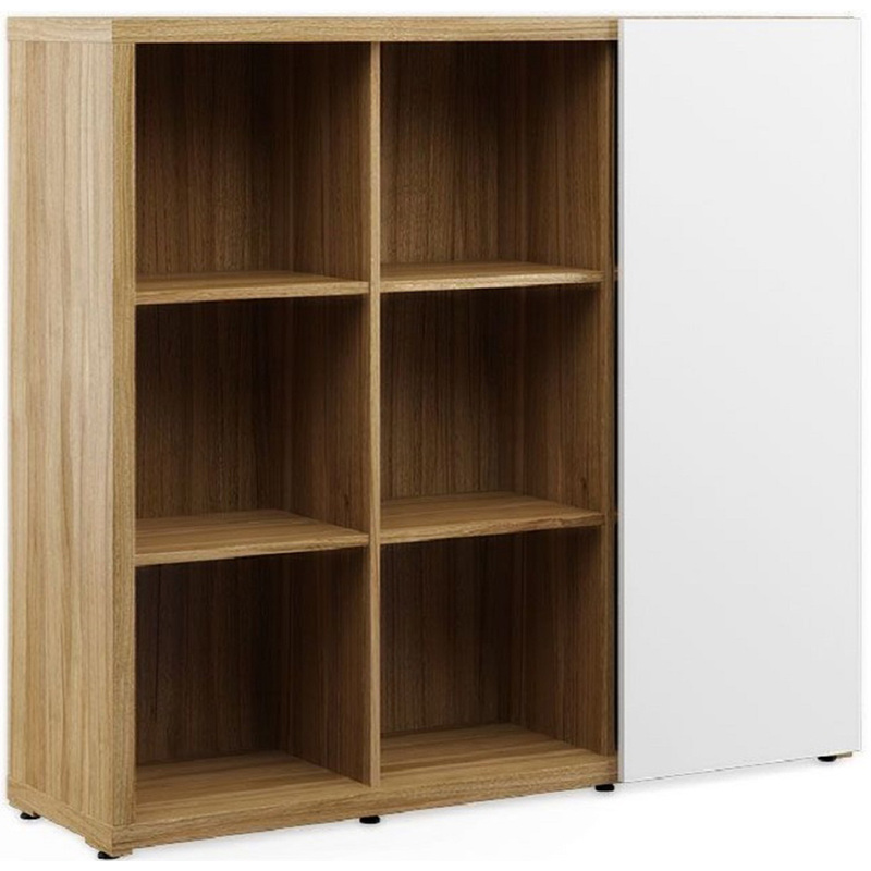 Изображение товара Шкаф для документов Zion ZIO28542113 (орех/белый, 1400x420x1280 мм)