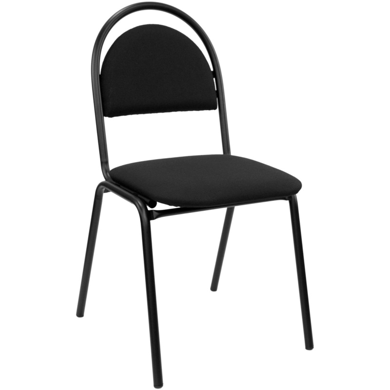 Изображение товара Офисный стул Seven-15 Чёрный с искусственной кожей и металлическим каркасом