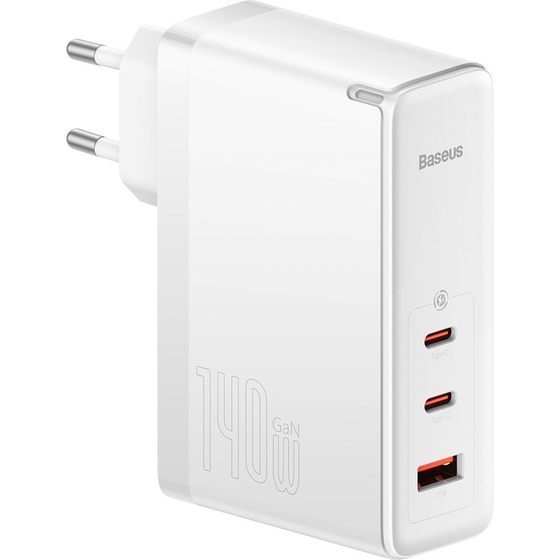Изображение товара Быстрое зарядное устройство Baseus GaN5 Pro 140 Вт со 3 разъемами и кабелем