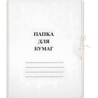 Папка для бумаг с завязками (мелованный картон 380 г/кв.м)