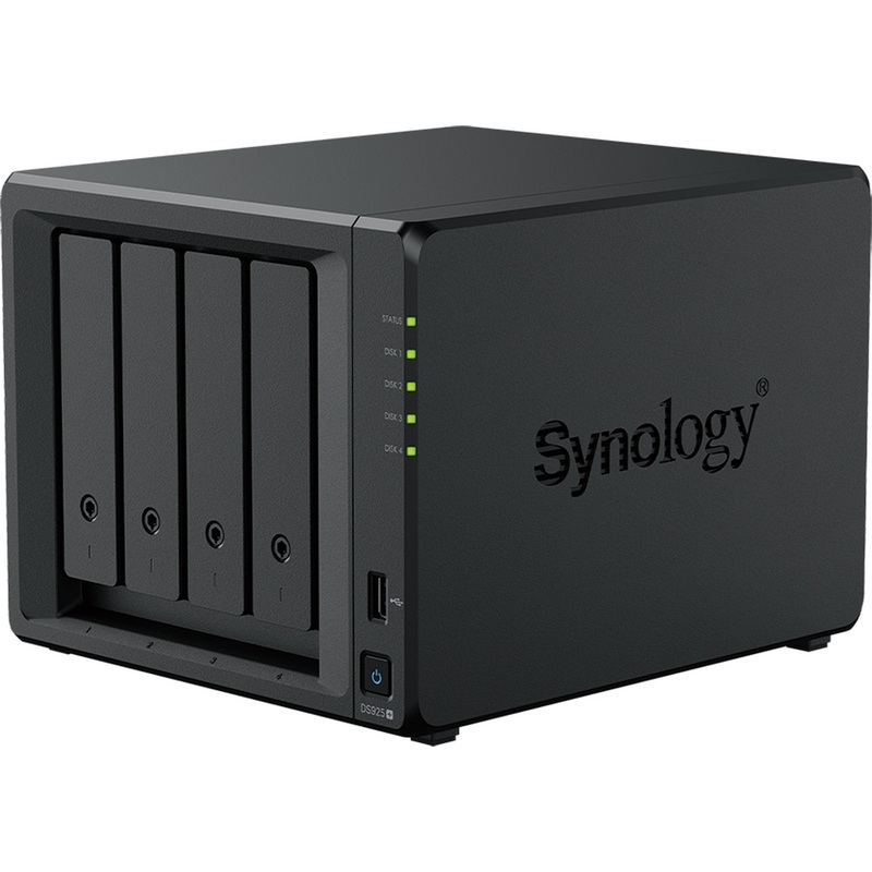 Изображение товара Synology Plus DS925+ сетевое хранилище NAS 4 диска RAID 0,1,5,6,10, внешняя скорость 2500 Мбит/с