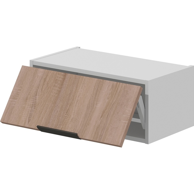 Изображение товара Кухонный навесной шкаф VOK WK_36_80 дуб сонома и белый шагрень, 800х315х360 мм