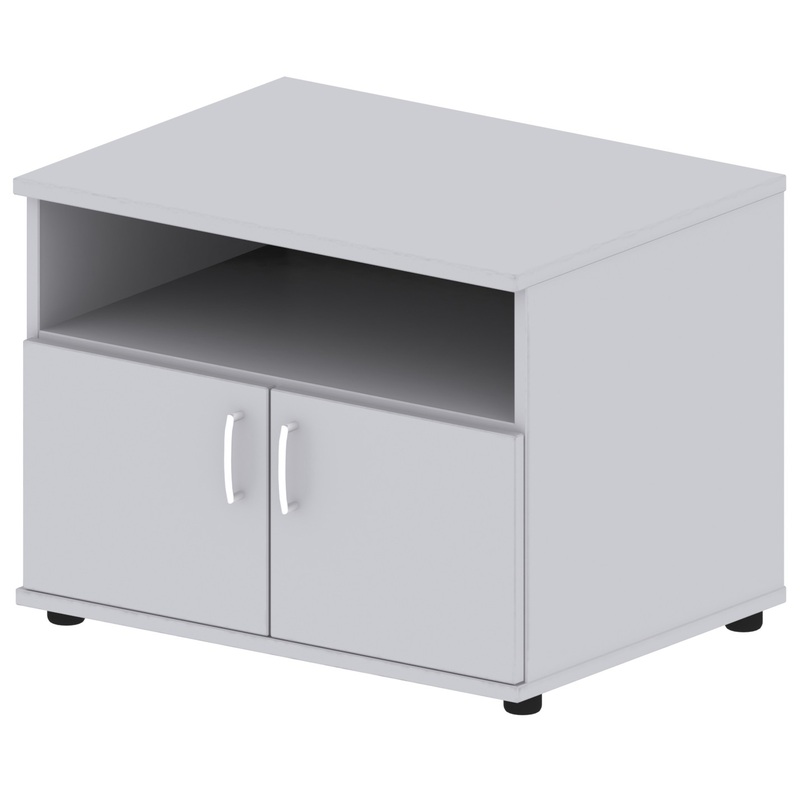 Изображение товара Тумба под оргтехнику Комус Мебель (Easy to lead) Easy One (серый, 800х600х605 мм)