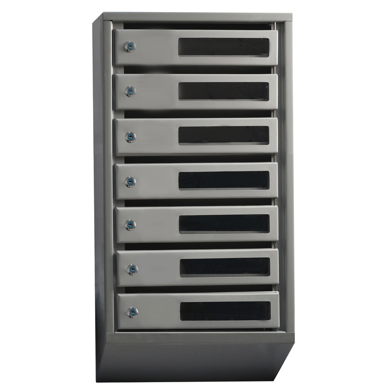 Изображение товара Ящик почтовый Klesto 7 секционный металлический (190x380x790 мм)