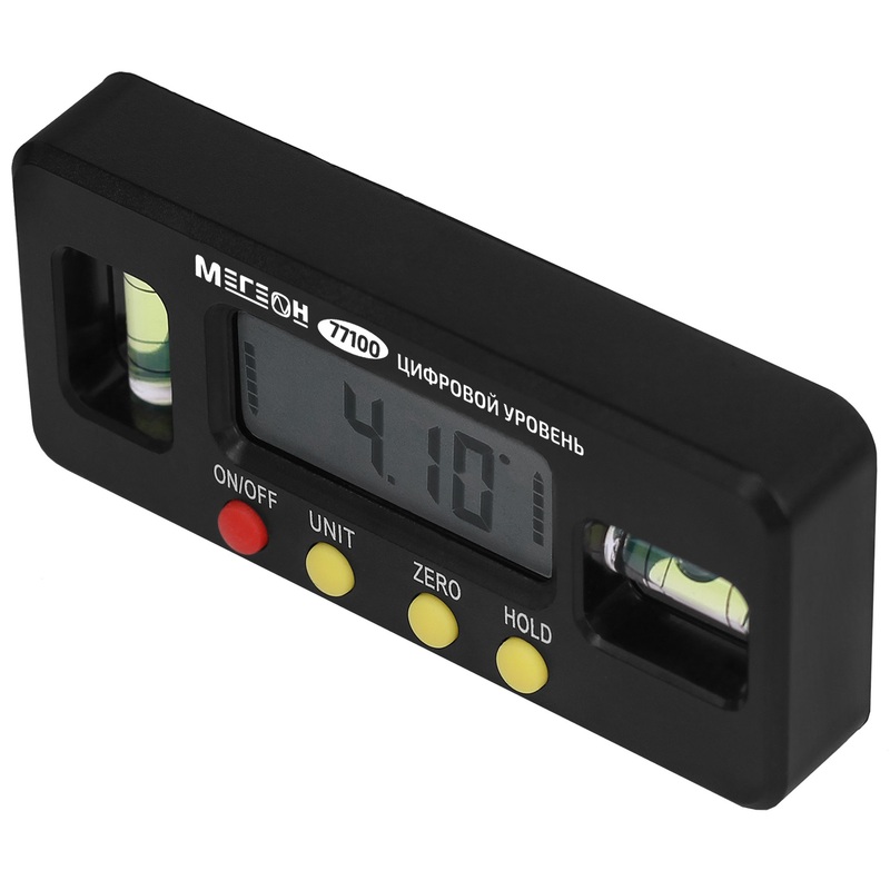 Изображение товара Электронный уровень Мегеон 77100 с двумя глазками 100 мм
