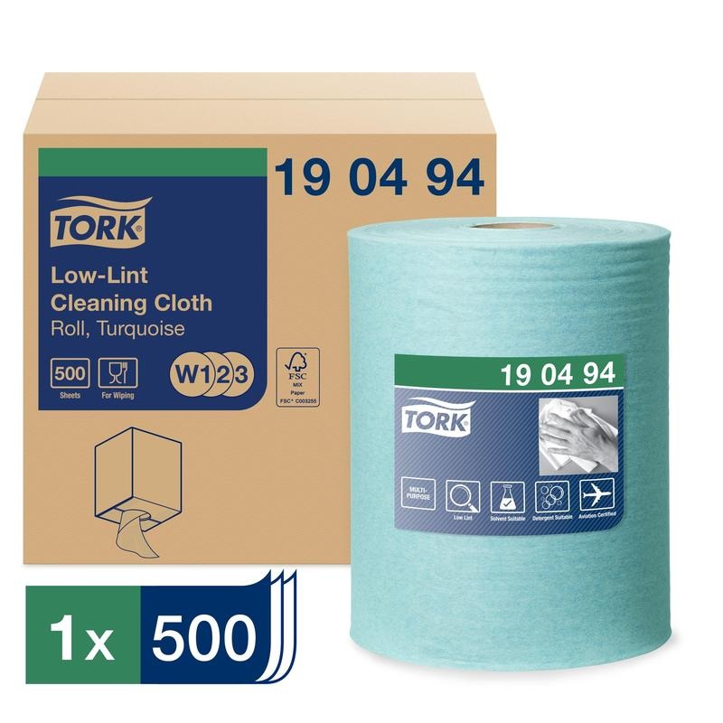 Изображение товара Нетканый протирочный материал Tork 190494 W1 голубой 180 метров