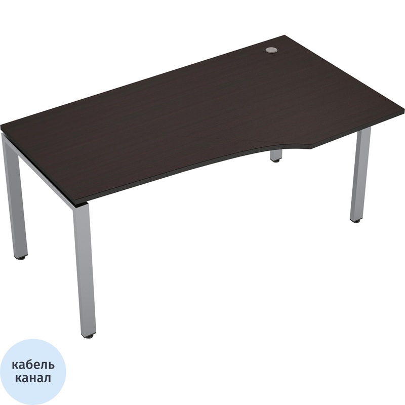 Изображение товара Стол эргономичный Avance 6М.623 правый венге/алюминий