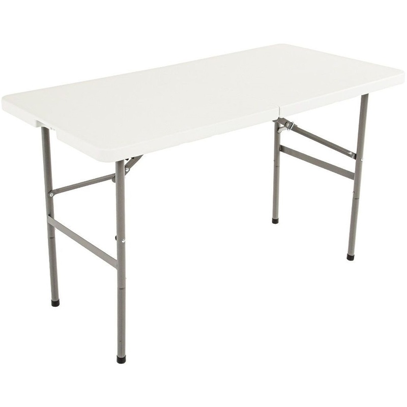 Изображение товара Складной стол 122 белый, 1220x600x740 мм, идеален для пикника