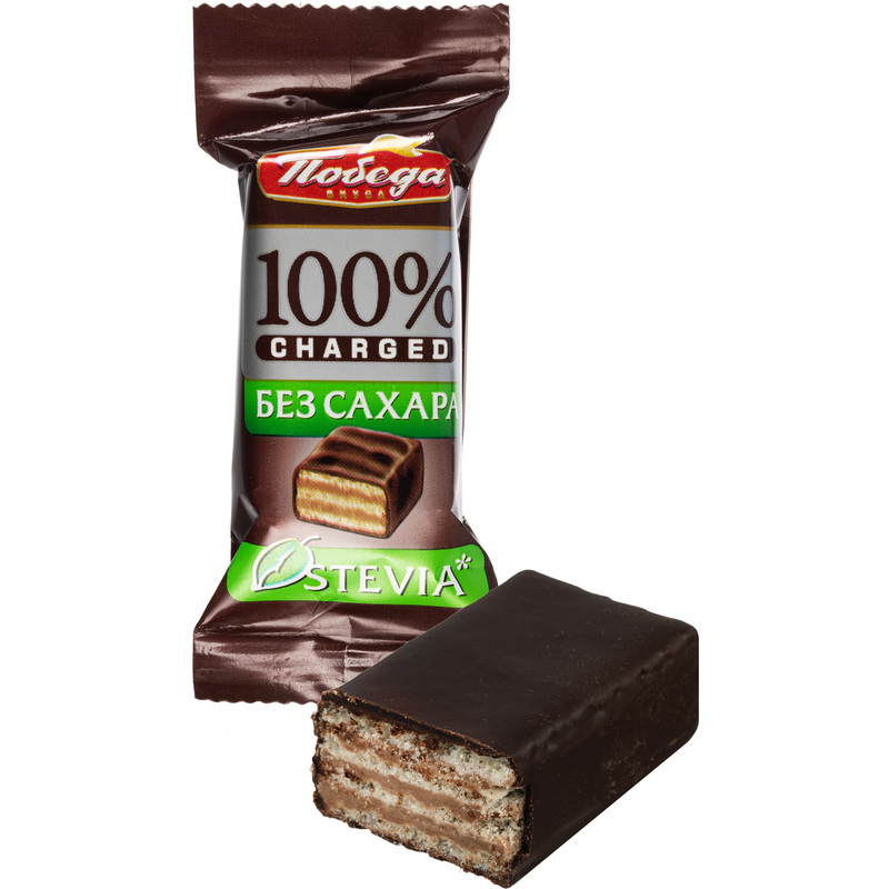 Изображение товара Конфеты шоколадные вафельные Победа вкуса Чаржед 1.5 кг без сахара