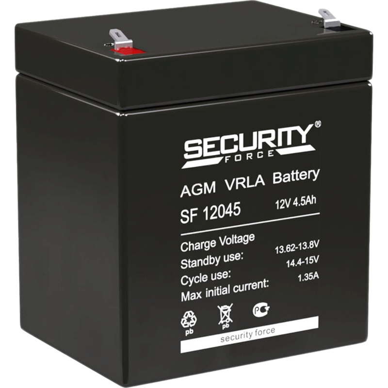 Изображение товара Батарея для ИБП Security Force SF 12045 12 В 4.5 А·ч (4614030010004)