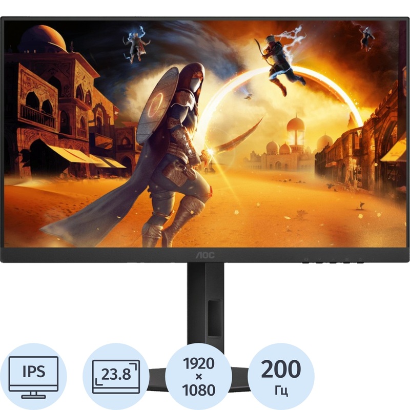 Изображение товара AOC 24G4HX Монитор 23.8 IPS 1080p 200 Гц G-Sync FreeSync HDR HDMI DP