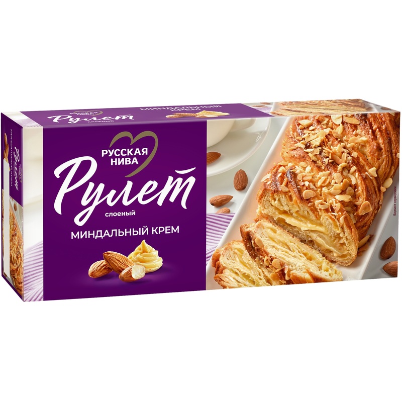 Изображение товара Рулет Русская Нива с миндальным кремом 300 г