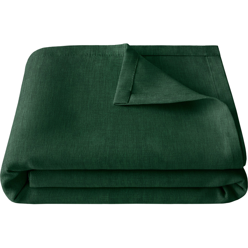 Изображение товара Покрывало Волшебная ночь рогожка 200x220 см тёмно-зелёное для спальни