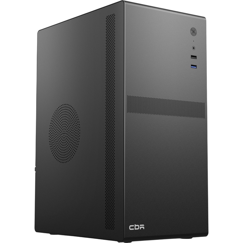 Изображение товара Корпус для ПК CBR V201, Mini-Tower, Micro-ATX/Mini-ITX, чёрный (PCC-MATX-V201-WPSU)