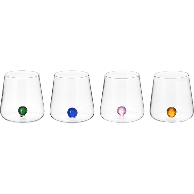 Изображение товара Набор стаканов Liberty Jones Orb 400 мл 4 шт боросиликатное стекло цветной дизайн