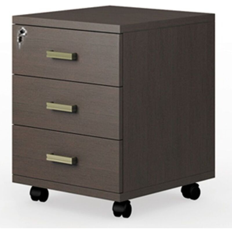 Изображение товара Тумба подкатная Chicago CHG24330303 с центральным замком (венге, 430x470x590 мм, 3 ящика)