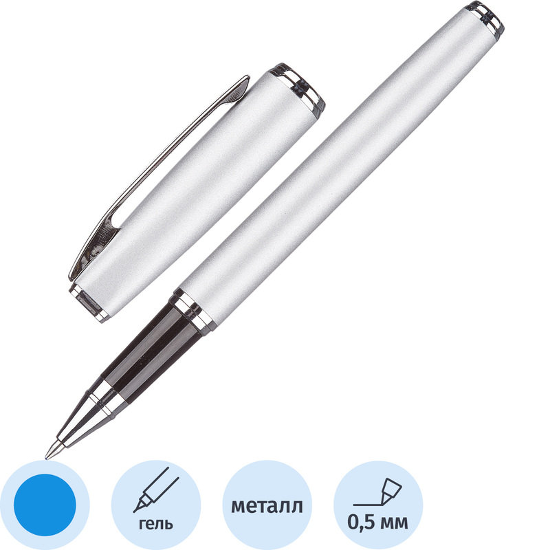 Изображение товара Гелевая ручка Attache Selection Elegance серебристая синий