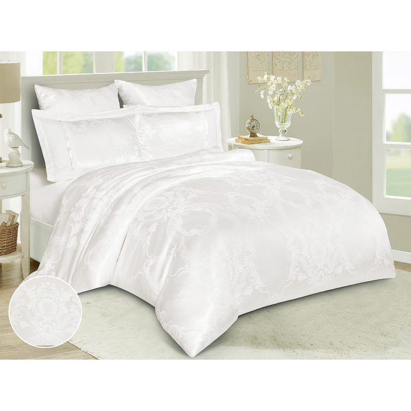 Изображение товара Комплект постельного белья Cleo Satin Jacquard евро сатин-жаккард 50x70/70x70 см