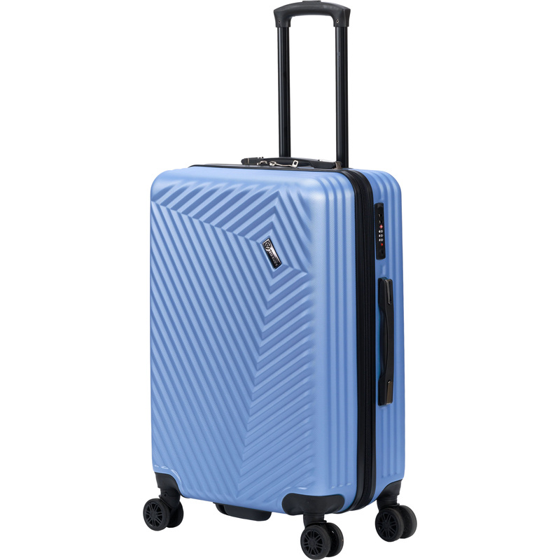 Изображение товара Чемодан Torber Lama 62 л M ABS-пластик синий прочный TSA замок