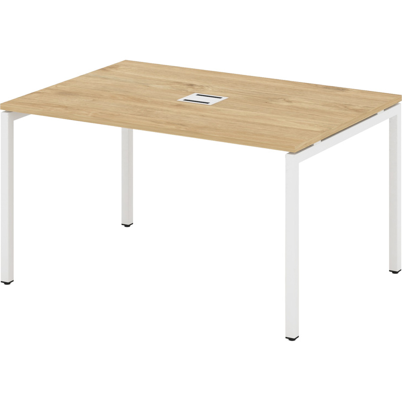 Изображение товара Стол для переговоров Style Project SN-4P.SPRG-004 тиквуд светлый/белый