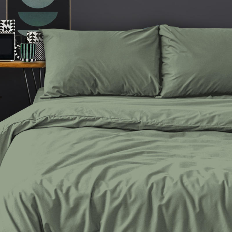 Изображение товара Комплект постельного белья Uniqcute Лавровый лист евро поплин 50x70 см