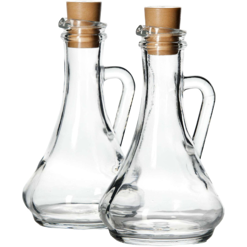 Изображение товара Набор стеклянных и пластиковых бутылок Pasabahce Оливия 260 мл 2 шт