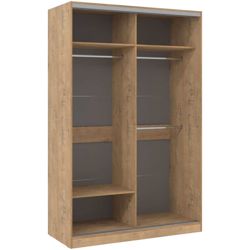 Изображение товара Двухдверный шкаф-купе Comfort ШКДД.12.2 из ЛДСП teakwood 1204x600x2201 мм