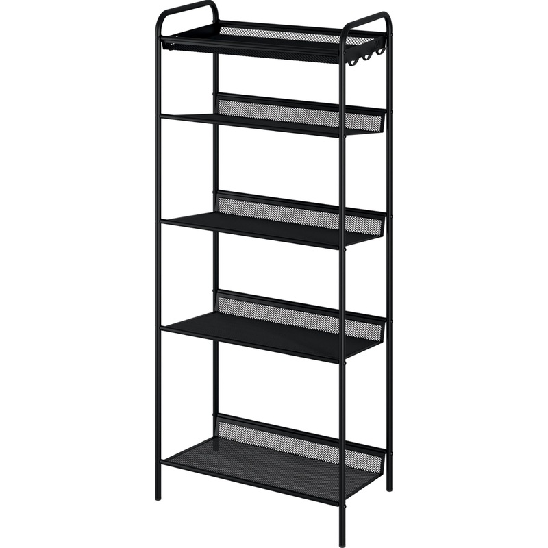 Изображение товара Обувница Женева 15 пятисекционная чёрная 1060х260х450 мм