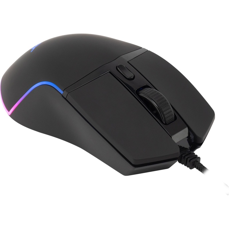 Изображение товара Игровая мышь Acer OMW121 черная с RGB подсветкой 6400 dpi для правой руки