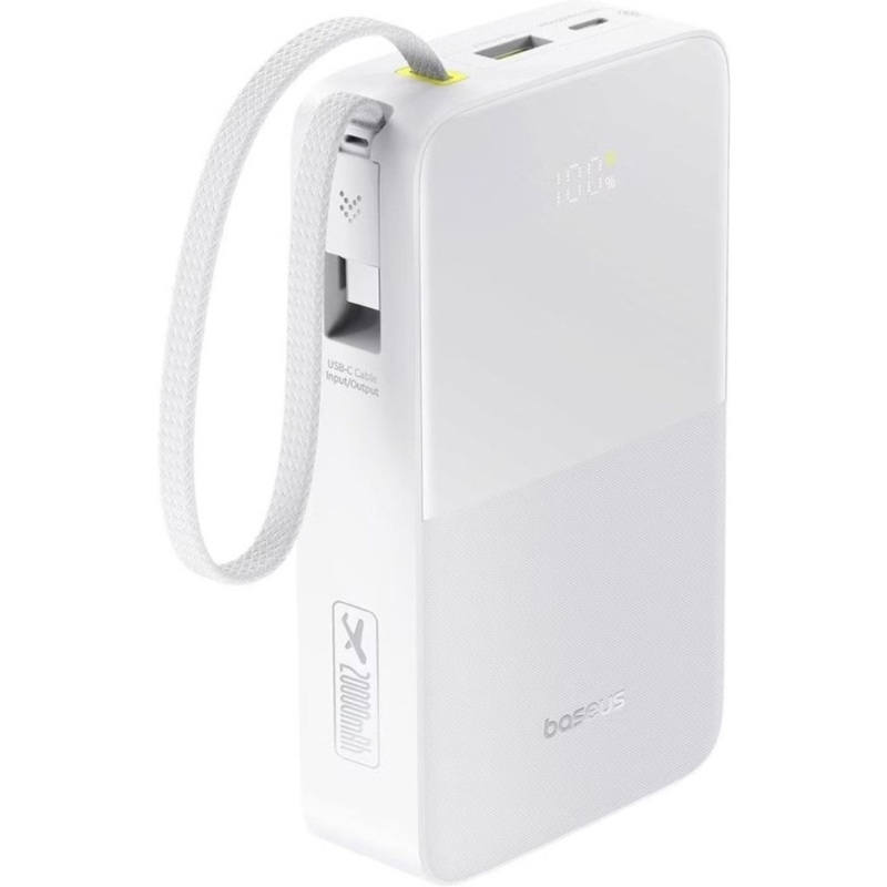 Изображение товара Внешний аккумулятор (power bank) Baseus EnerFill FC51 Bipow2 Pro 20000 мАч 22.5W белый (E0027700) Изображение товара Внешний аккумулятор (power bank) Baseus EnerFill FC51 Bipow2 Pro 20000 мАч 22.5W белый (E0027700)