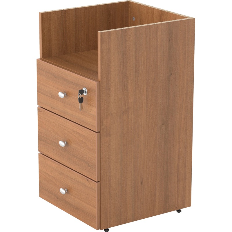 Изображение товара Тумба приставная Easy to lead Easy One LT 143-24.70 орех 3 ящика сборная