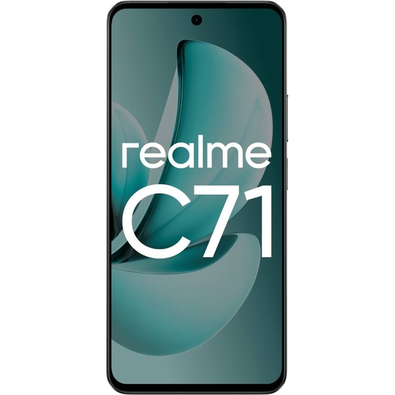 Изображение товара Смартфон Realme C71 RMX5303 с 8 Гб ОП и 128 Гб ПП в зелёном цвете