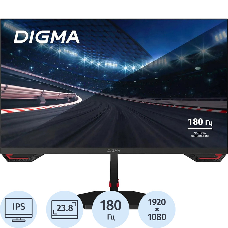 Изображение товара Монитор 23.8 Digma Overdrive 24P511F чёрный (DM24SG02)