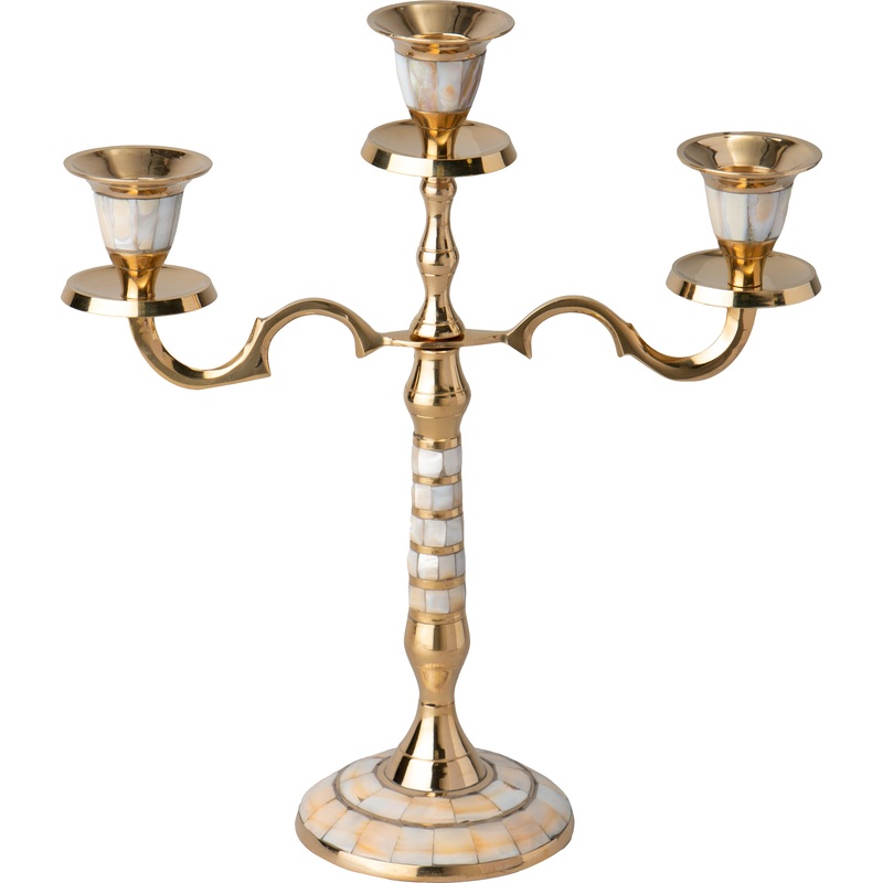 Изображение товара Подсвечник Lefard 31 см латунный фигурный золотистый