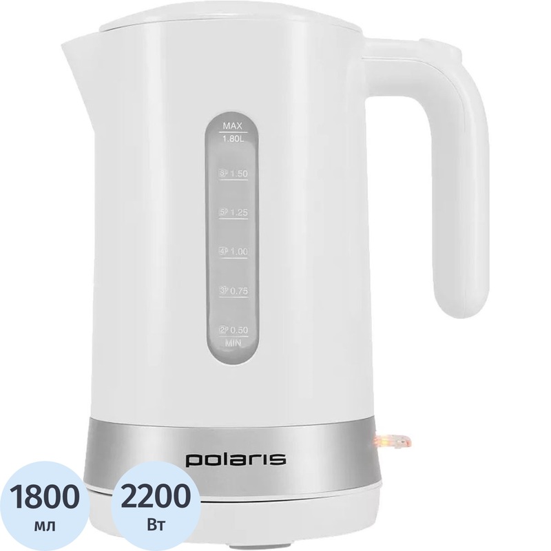 Изображение товара Чайник электрический Polaris PWK 1803C белый