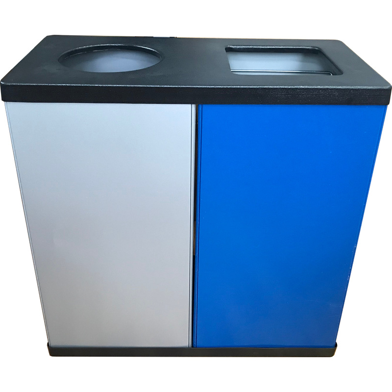 Изображение товара Урна для раздельного сбора мусора двухсекционная 80 л х 2