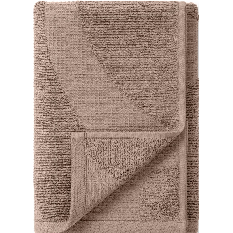 Изображение товара Полотенце махровое Wave Texture 70х140 см 480 г/кв.м молочный шоколад