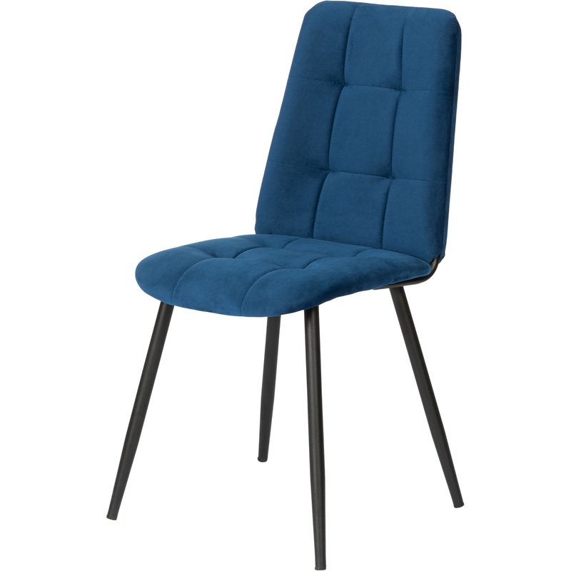 Изображение товара Обеденный стул Комус Мебель Felicita синий из ткани и металла