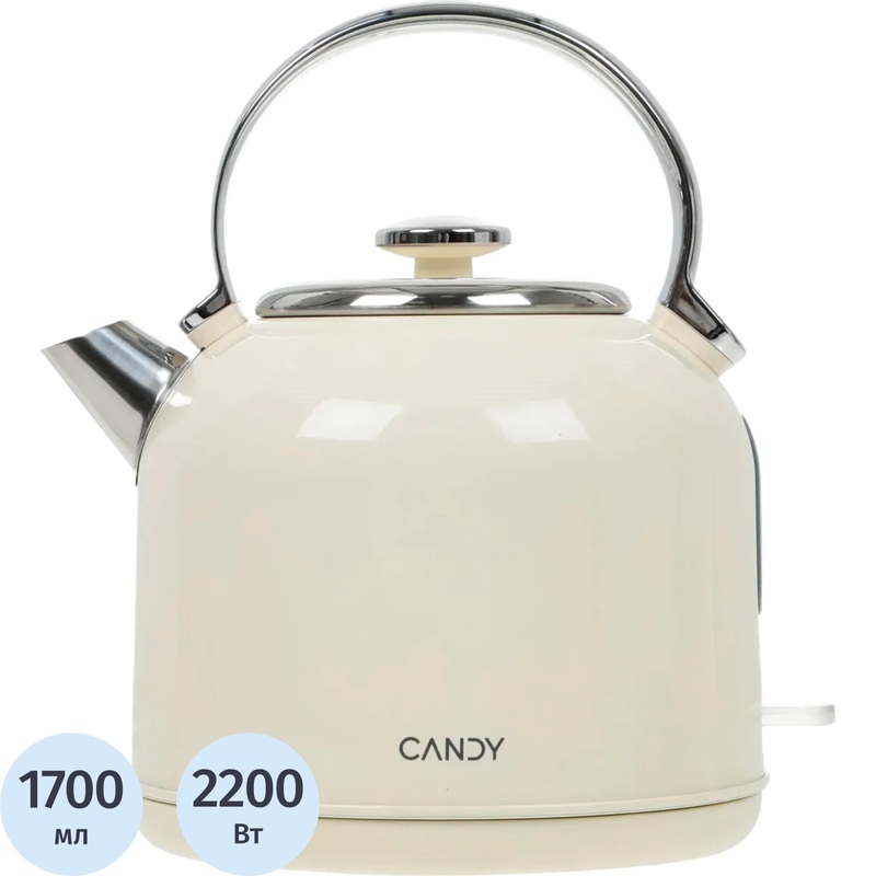 Изображение товара Электрический чайник Candy CK-205 бежевый 1.7 л автоматическое отключение