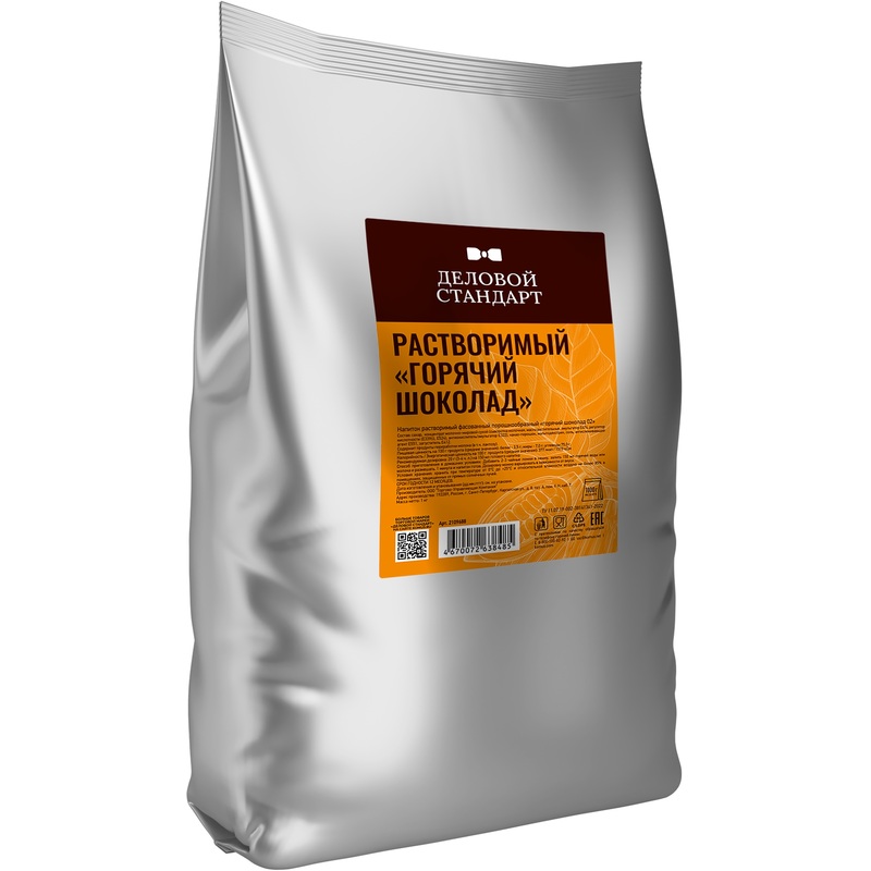 Изображение товара Горячий шоколад Деловой Стандарт растворимый 1 кг для вендинга и домашнего приготовления