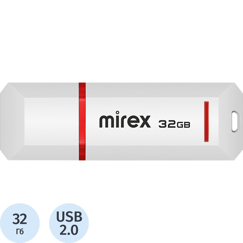 Изображение товара Флешка USB 2.0 32 ГБ Mirex Knight 13600-FMUKWH32