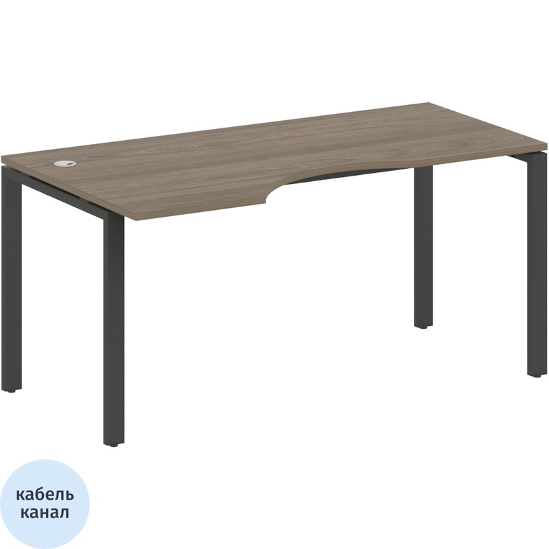 Изображение товара Стол эргономичный Metal System Style БП.СА-1 Л левый 1600x900x750 мм