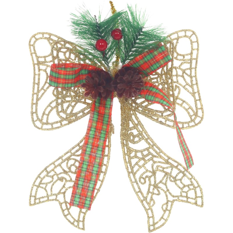 Изображение товара Новогоднее украшение на ёлку Бант (16x20x2 см)
