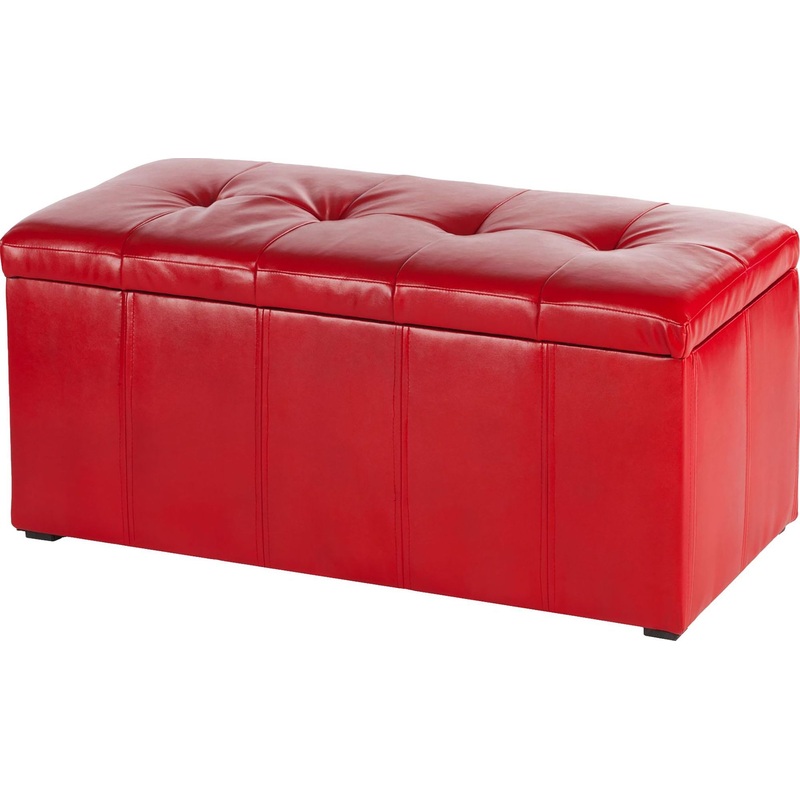 Изображение товара Пуф Лонг с ящиком для хранения красный 1000x460x460 мм