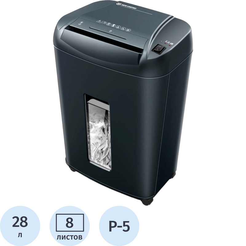 Изображение товара Уничтожитель документов New United AT-8Md уровень Р-5 28 л ковка