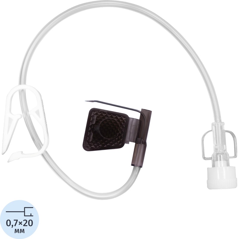 Изображение товара Игла инъекционная Губера 22G 0.7x20 мм для порт-систем стерилизованная