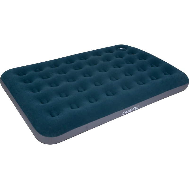 Изображение товара Надувной матрас Avenli синий 191x136x22 см с ножным насосом и ремонтной заплатой
