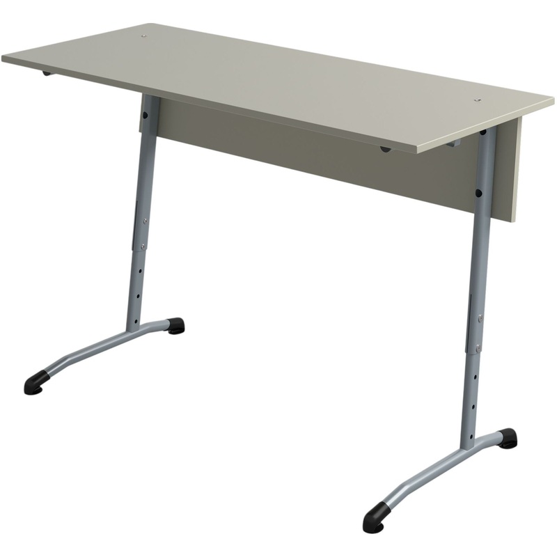 Изображение товара Парты растущие двухместные Гармония серый для детей 3-7 лет