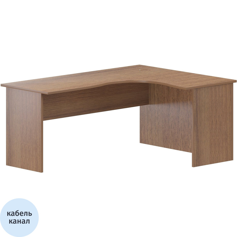Изображение товара Эргономичный правый стол Арго А-206.60 из ЛДСП 1600х1200х760 мм орех гварнери